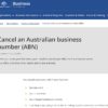 オーストラリア・ABNの閉鎖（クローズ）方法！Australian Business Numberの閉じ方